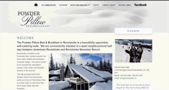 Desktop Screenshot of powderpillow.ca